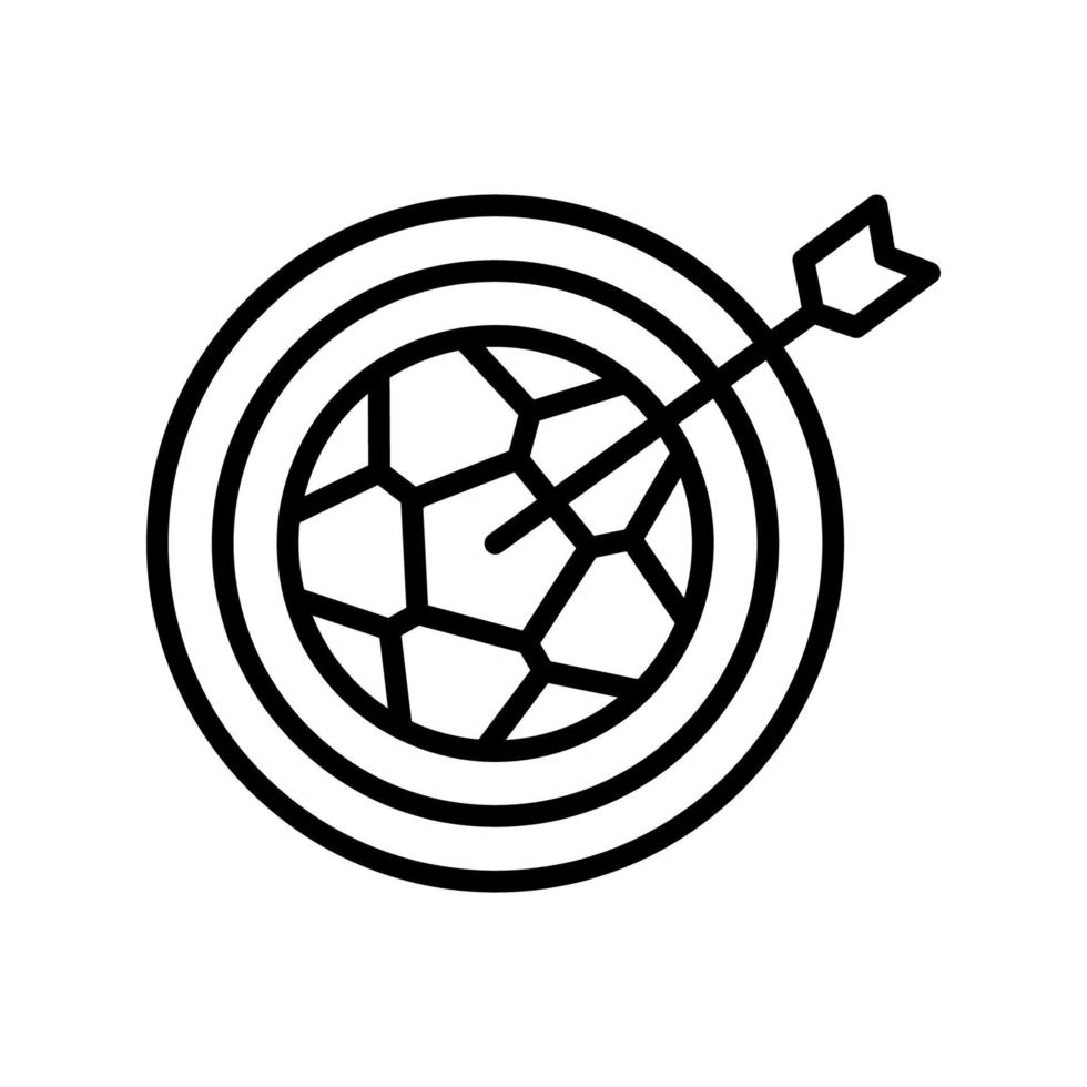 Ziel, Ziel, Fußball Vektor Symbol