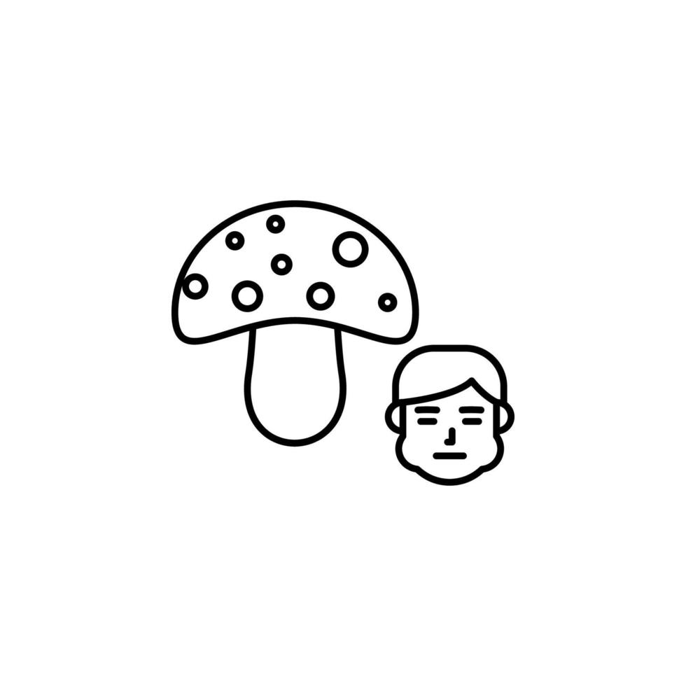 Pilz, allergisch Vektor Symbol