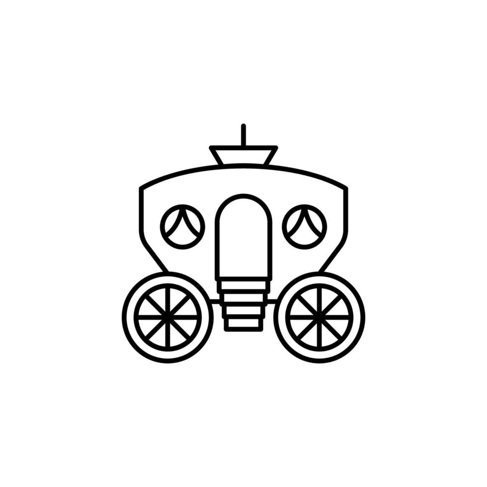 Wagen, Fee Geschichte Vektor Symbol