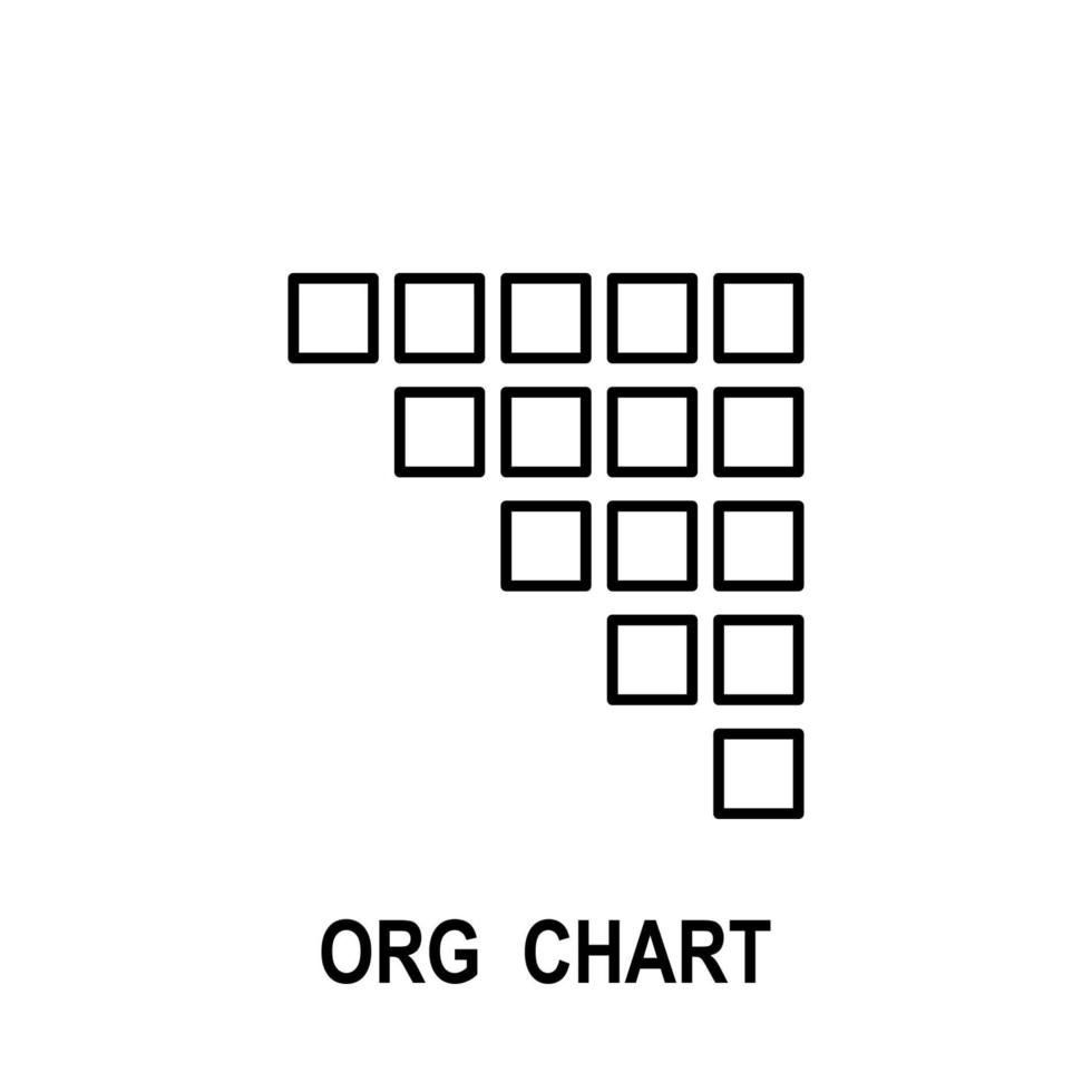 organisatoriska Diagram vektor ikon