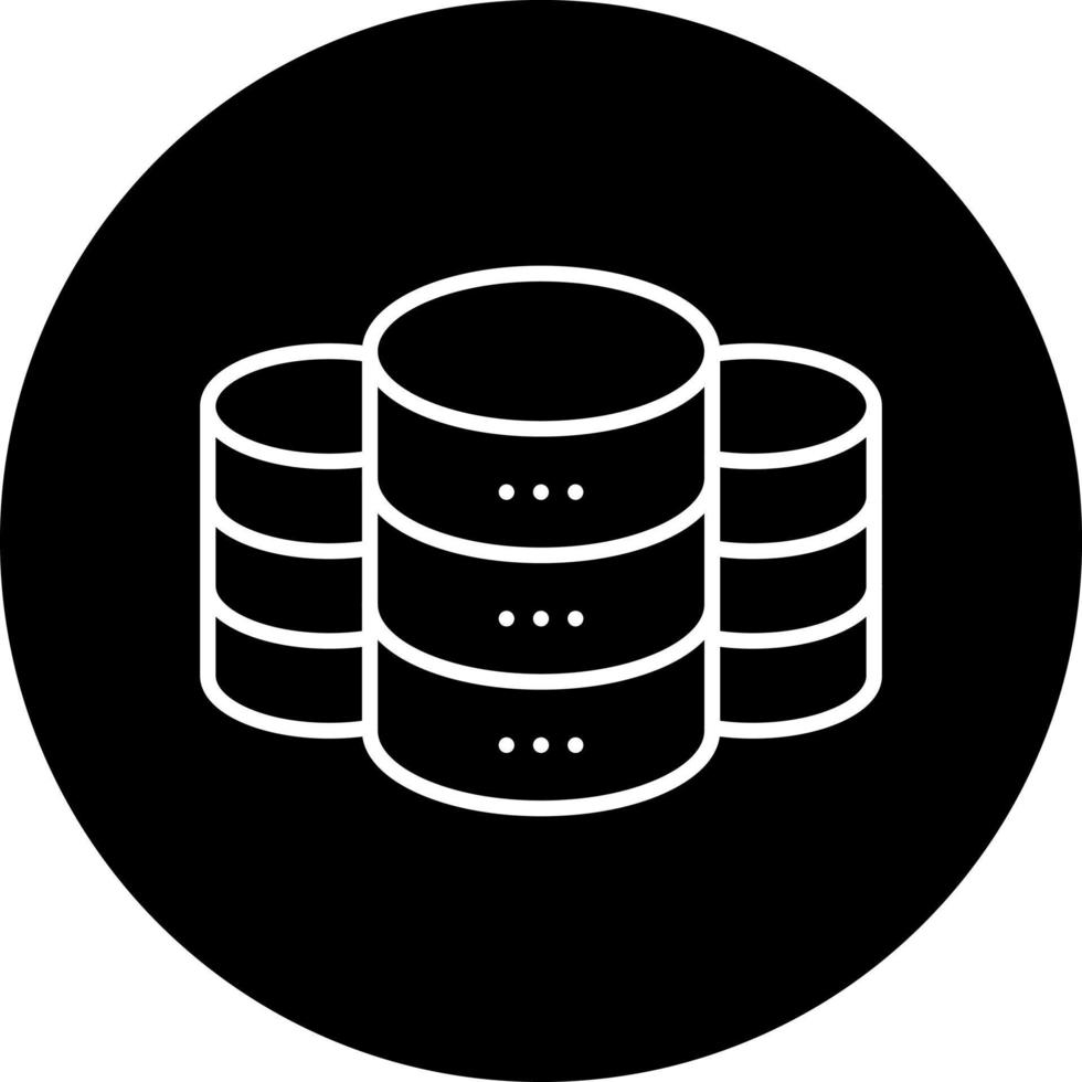 Datenbank Vektor Symbol Stil