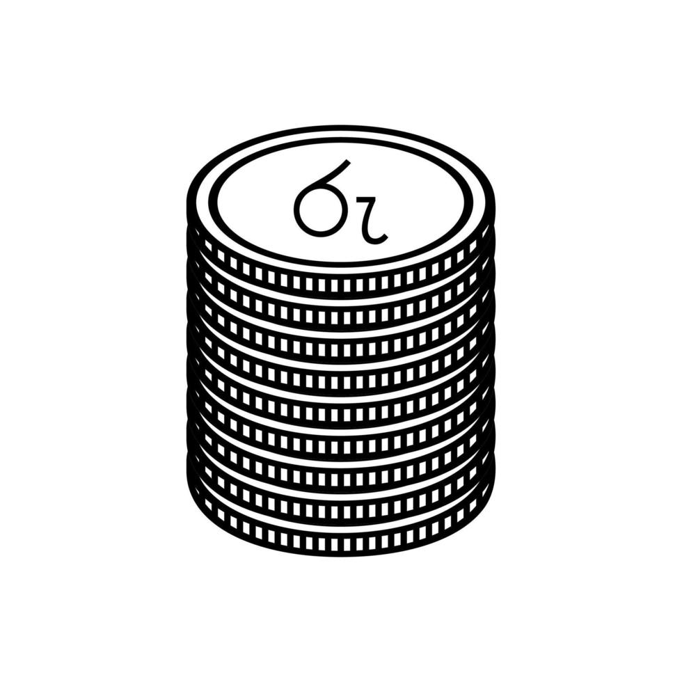 sri lanka valuta symbol i sinhala, sri lankanska rupee ikon, lkr tecken. vektor illustration