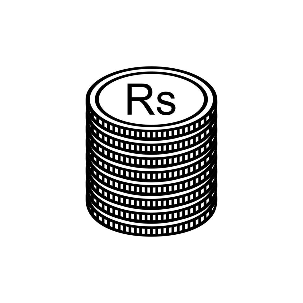 sri lanka valuta symbol i flertal engelsk, sri lankanska rupee ikon, lkr tecken. vektor illustration