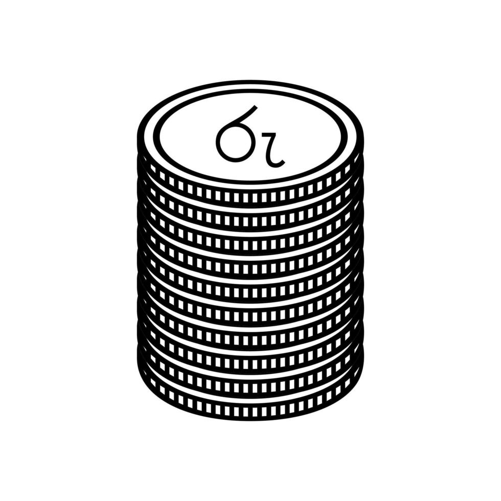 sri lanka valuta symbol i sinhala, sri lankanska rupee ikon, lkr tecken. vektor illustration