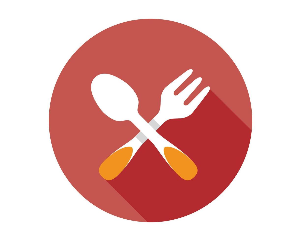 Vektor kostenlos Gabel und Messer Restaurant Symbol