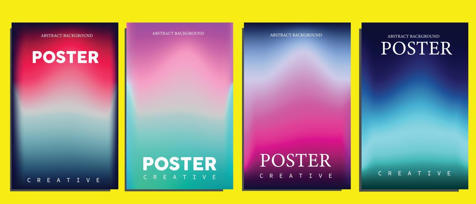 Flüssigkeit Gradient Hintergrund Vektor. süß und minimal Stil Plakate mit bunt, geometrisch Formen, Sterne und Flüssigkeit Farbe. modern Hintergrund Design zum Sozial Medien, Idol Poster, Banner, Flyer. vektor