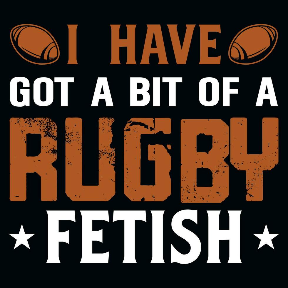 Rugby spielen T-Shirt Design vektor