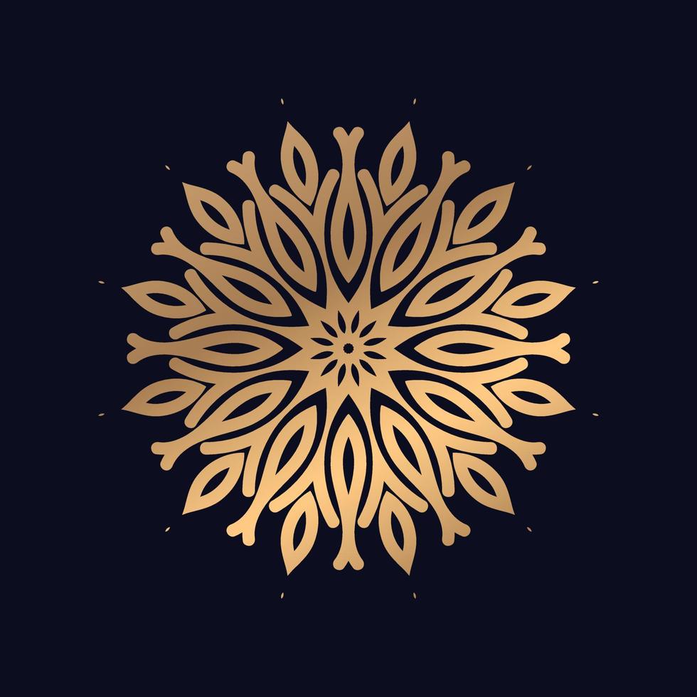 Luxus Muster Mandala Hintergrund Design Vektor Logo Symbol Illustration zum drucken.