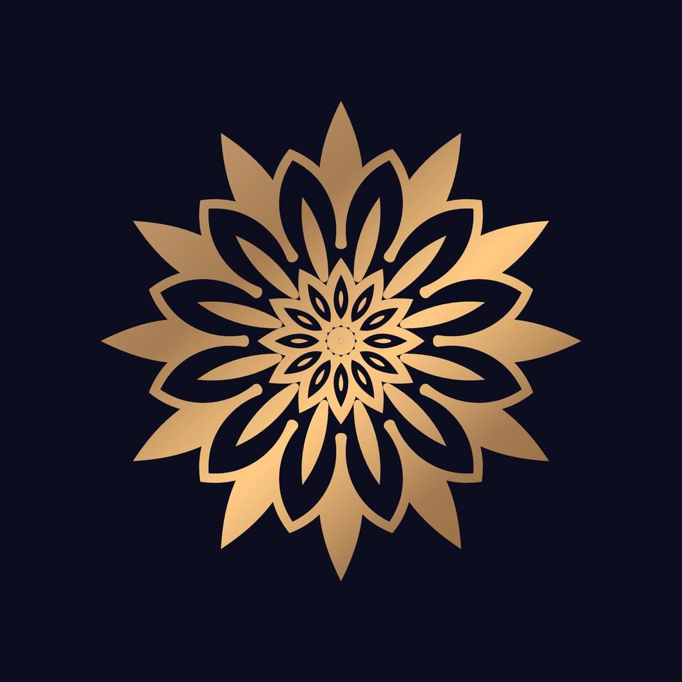 lyx islamic mandala bakgrund design vektor logotyp ikon illustration för skriva ut