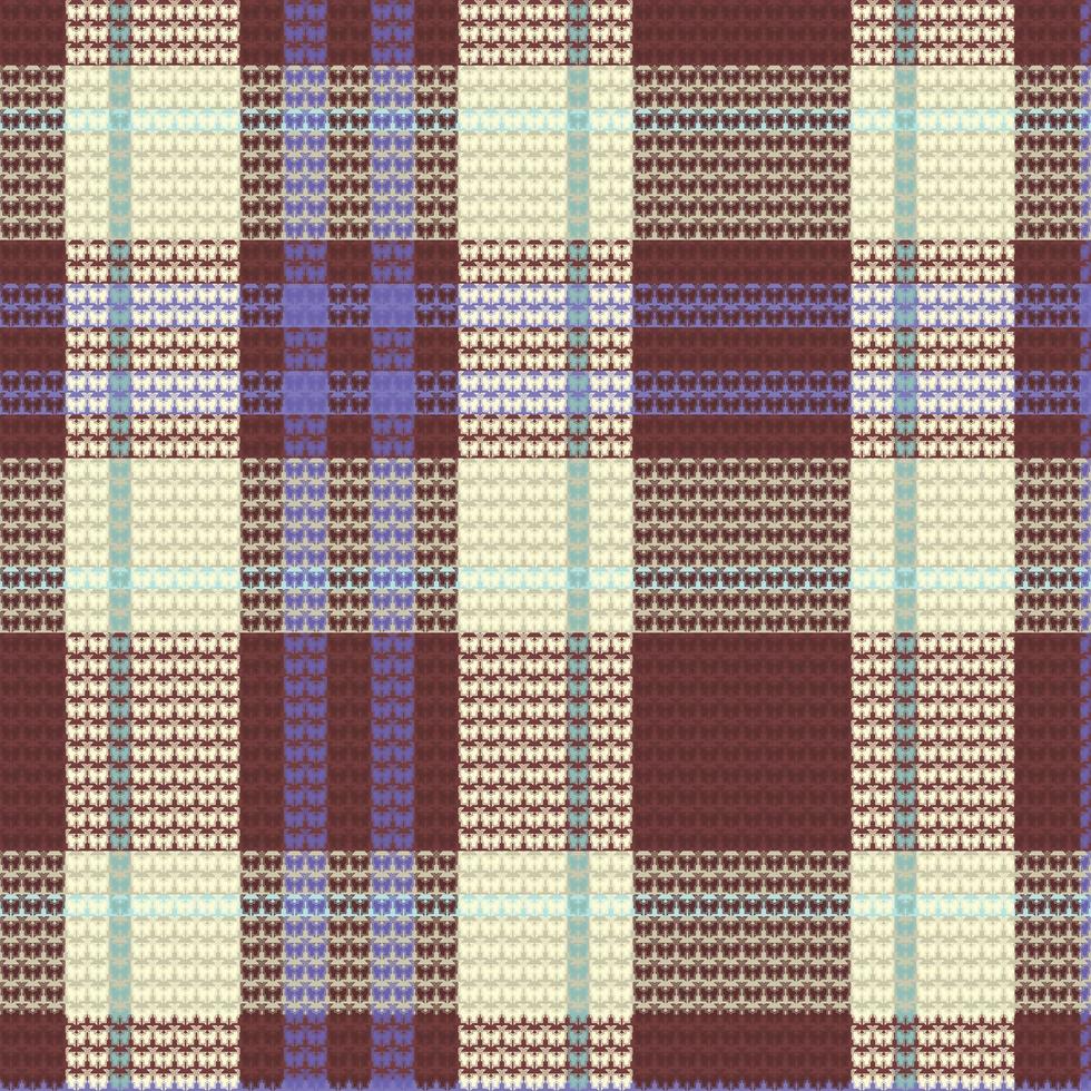 Tartan Plaid mit Jahrgang Farbe Muster. vektor