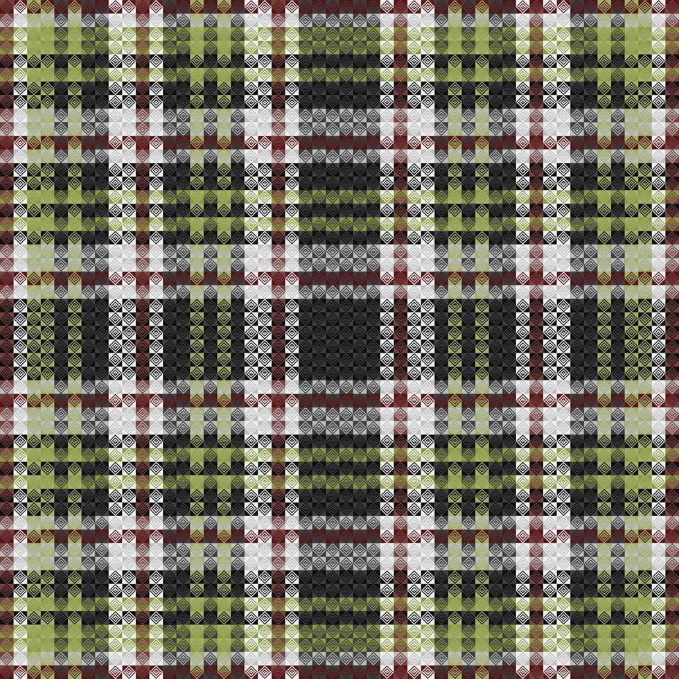 tartan eller pläd halloween Färg mönster. vektor