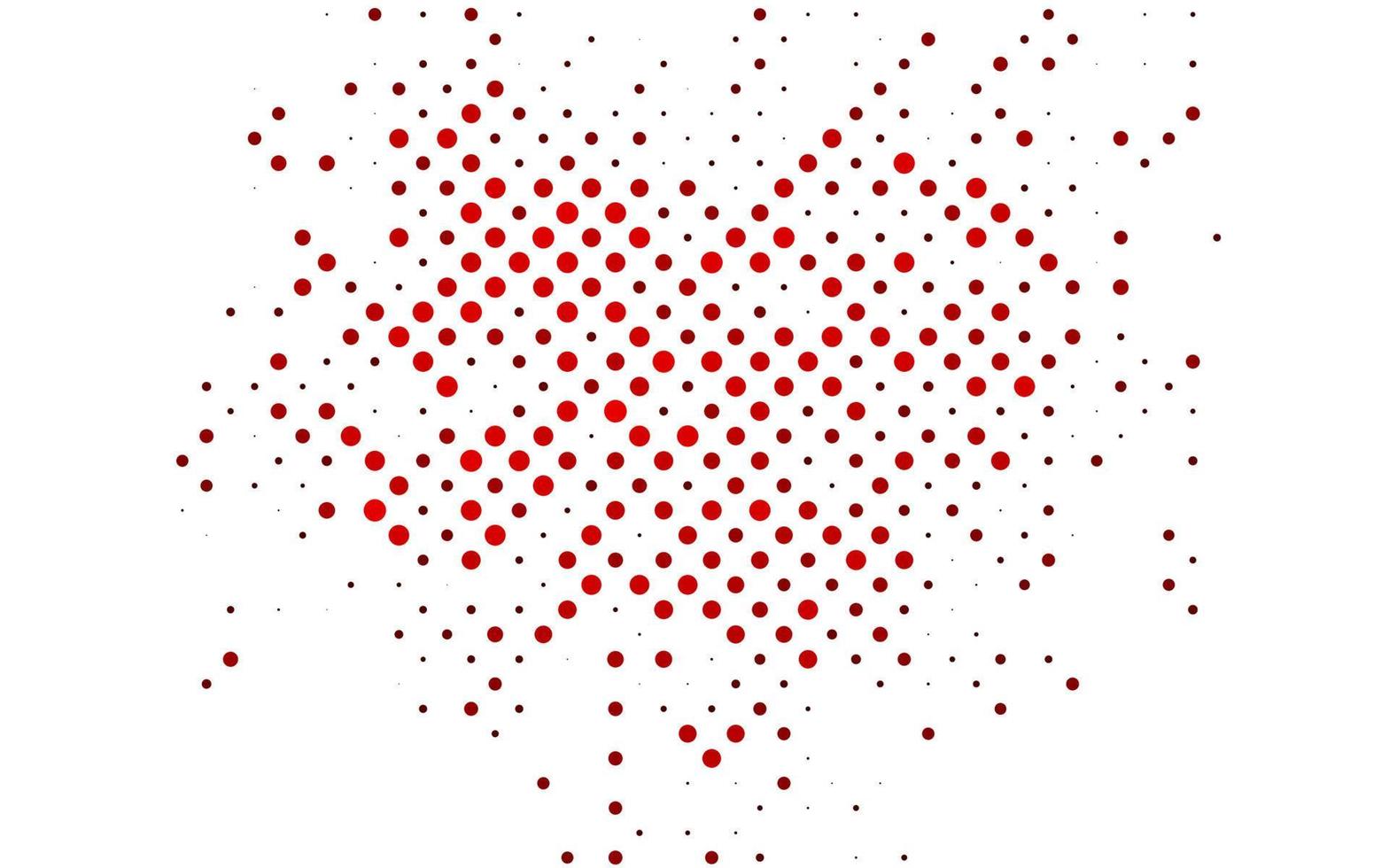 hellrotes Vektormuster mit Kugeln. vektor