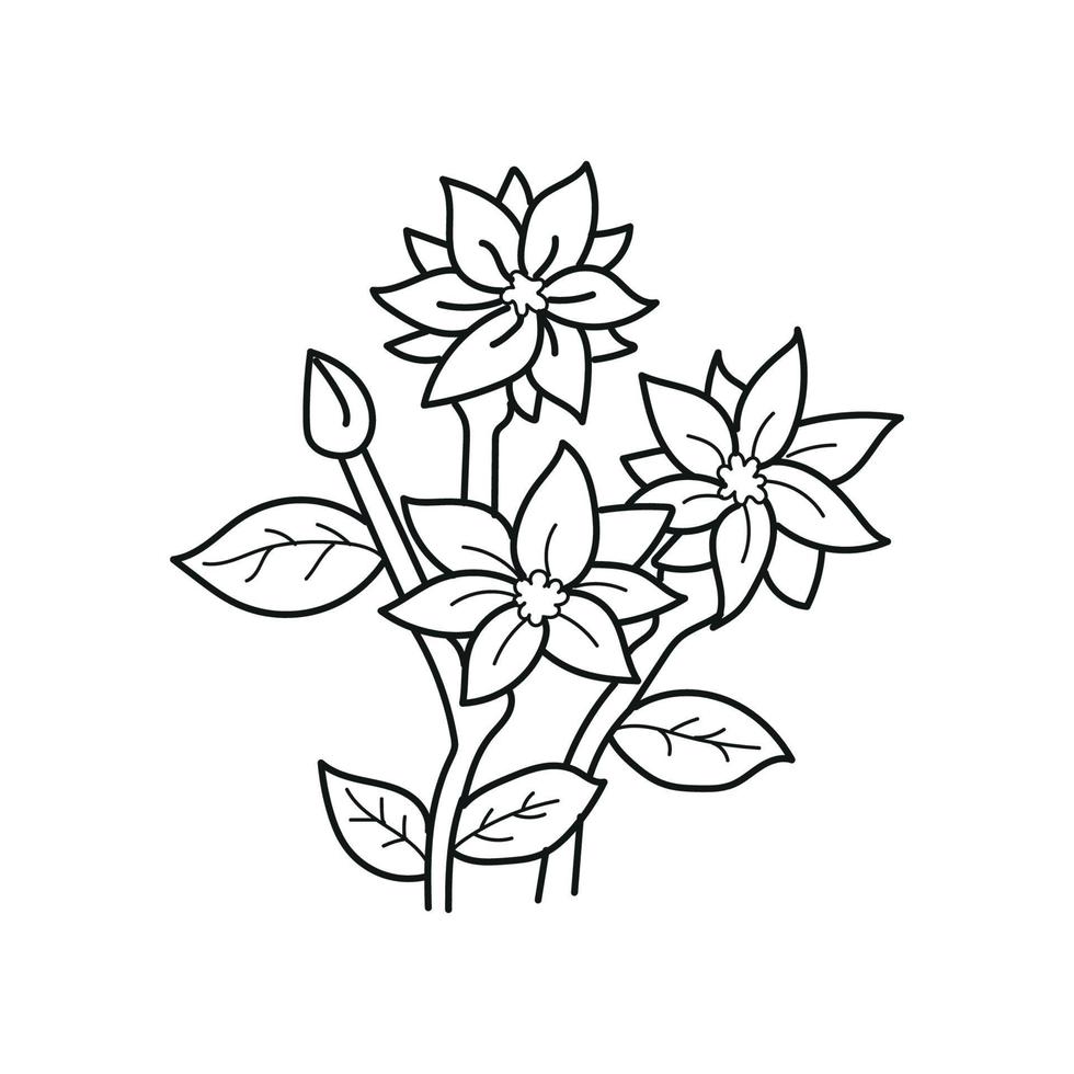 handgezeichnete Blume vektor