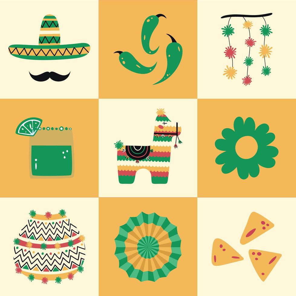 cinco de mayo posters vektor