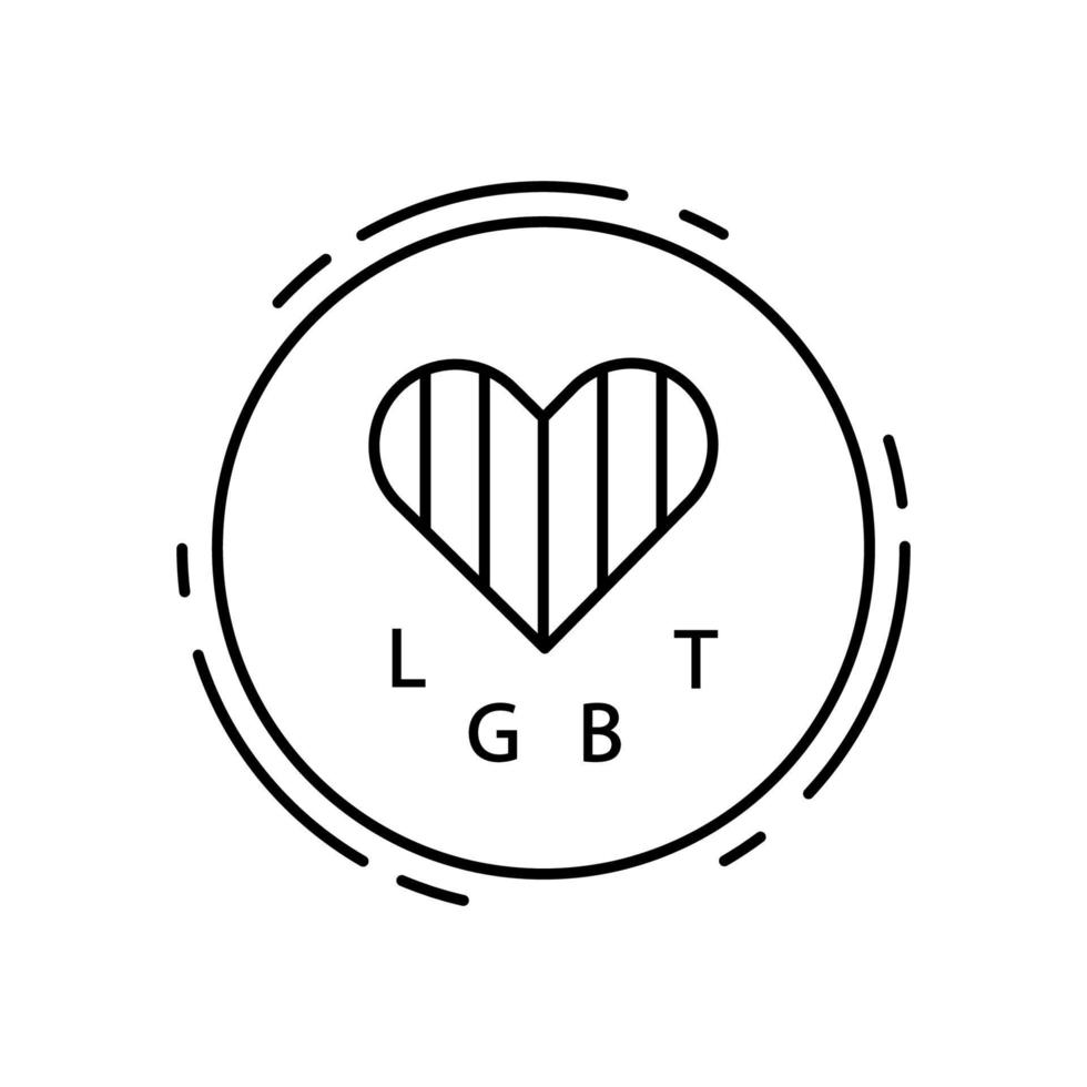 Herz, Liebe, lgbt Vektor Symbol