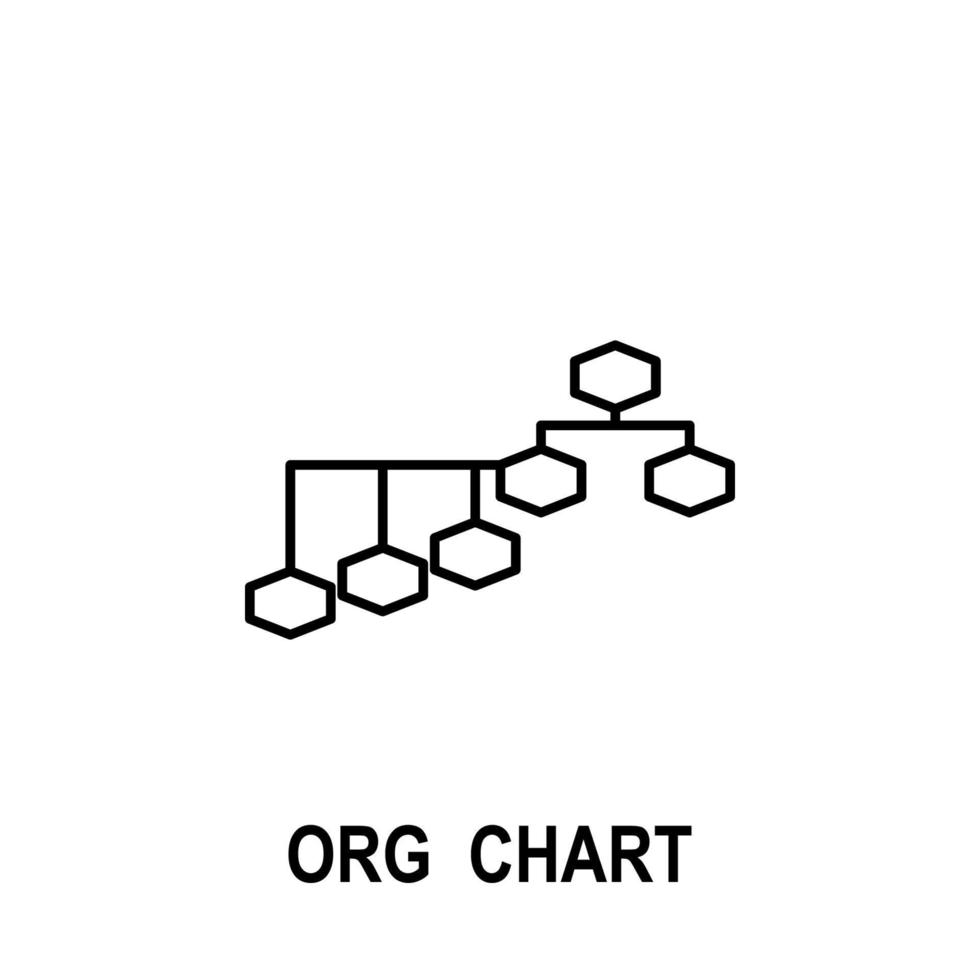 organisatorisch Diagramm Vektor Symbol