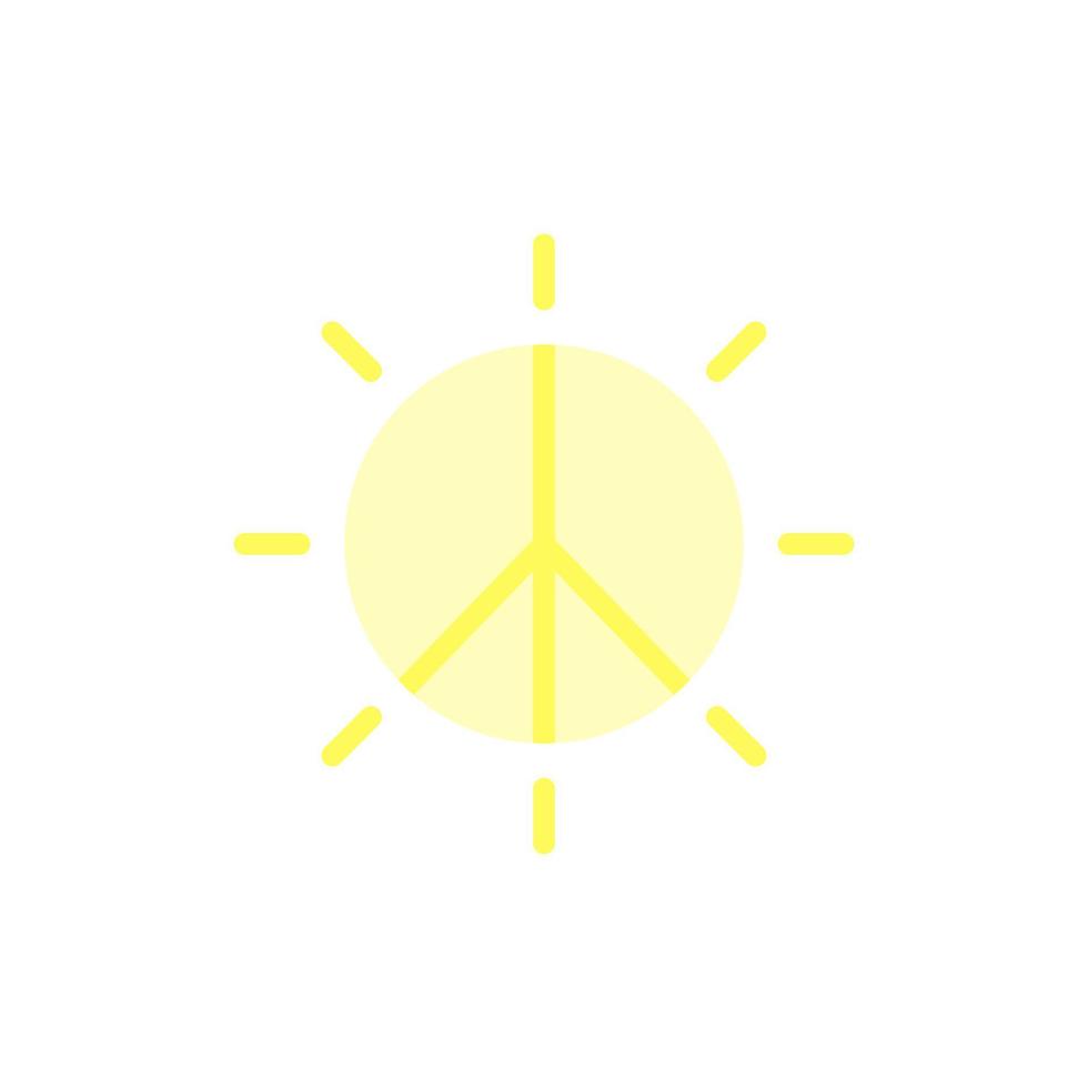 Sol, fred vektor ikon