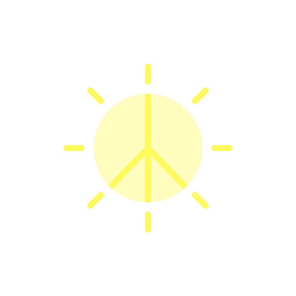 Sonne, Frieden Vektor Symbol