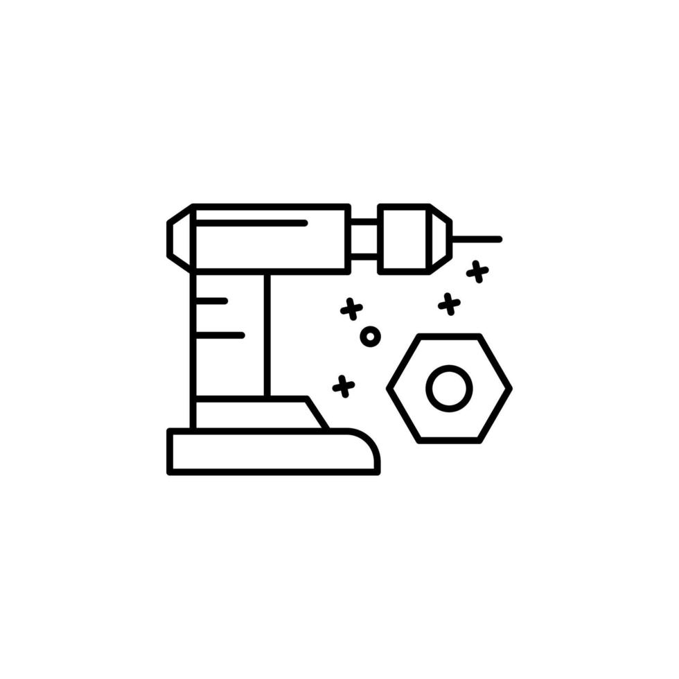 bohren Reparatur Maschine Vektor Symbol
