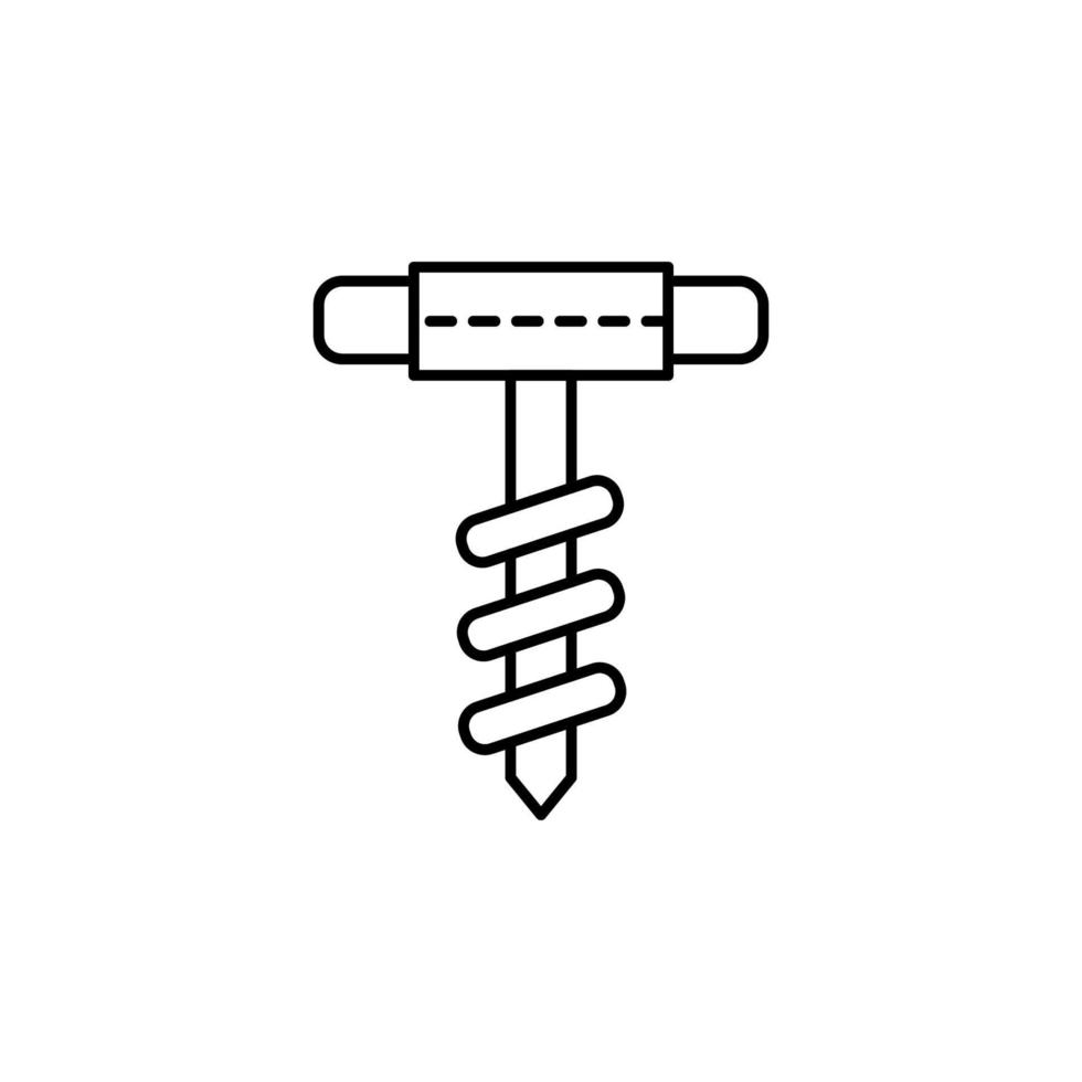 Handbohrer, Werkzeug Vektor Symbol