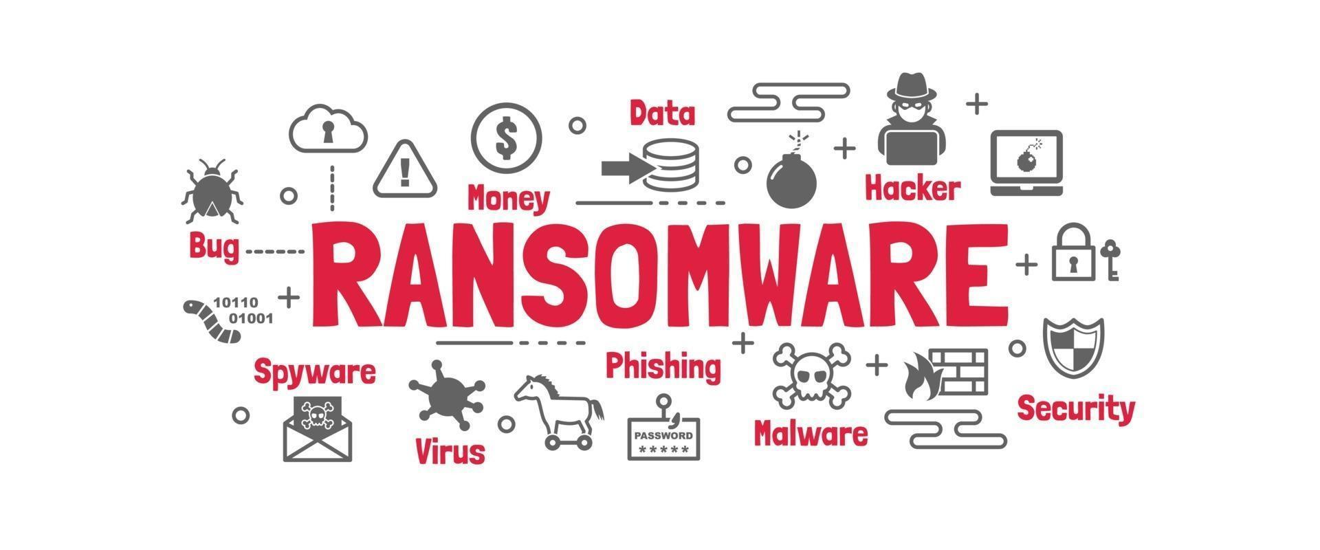 Ransomware Vektor Banner