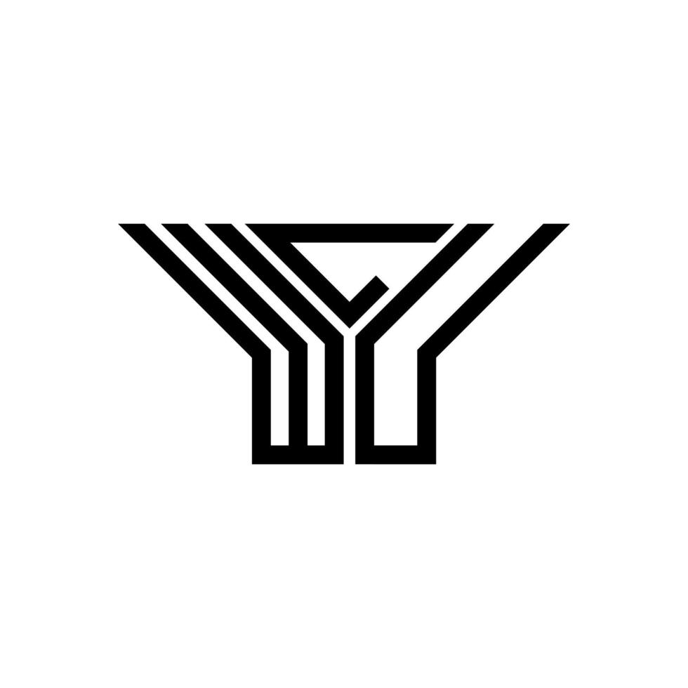 wlu brev logotyp kreativ design med vektor grafisk, wlu enkel och modern logotyp.