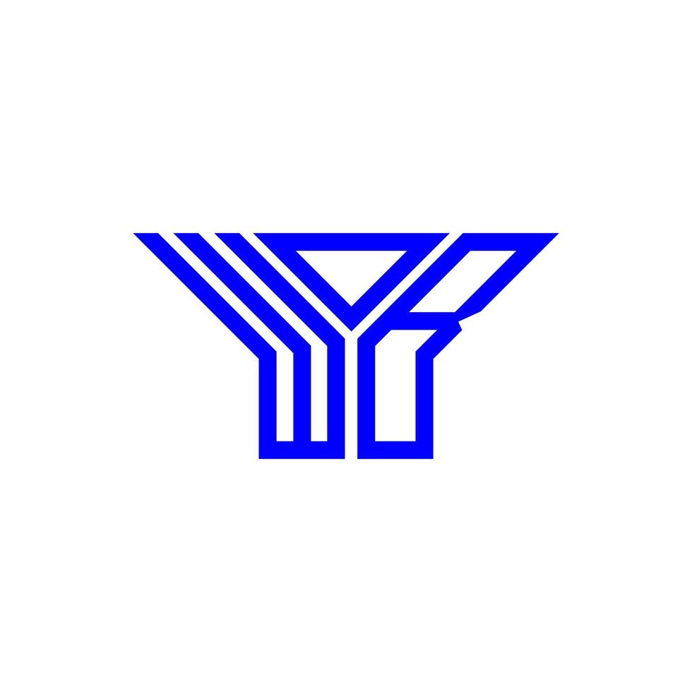 wob letter logo kreatives design mit vektorgrafik, wob einfaches und modernes logo. vektor