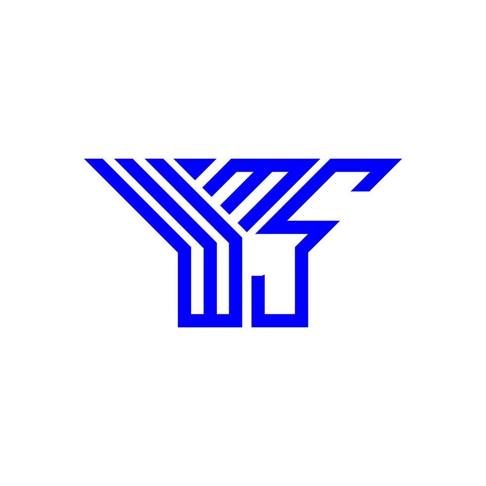wms brev logotyp kreativ design med vektor grafisk, wms enkel och modern logotyp.