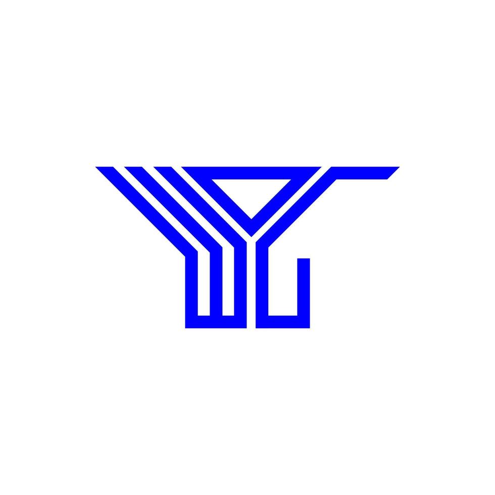 wol brev logotyp kreativ design med vektor grafisk, wol enkel och modern logotyp.