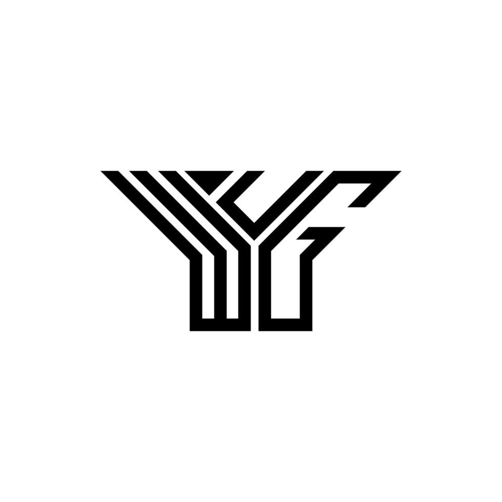 Wug Letter Logo kreatives Design mit Vektorgrafik, Wug einfaches und modernes Logo. vektor
