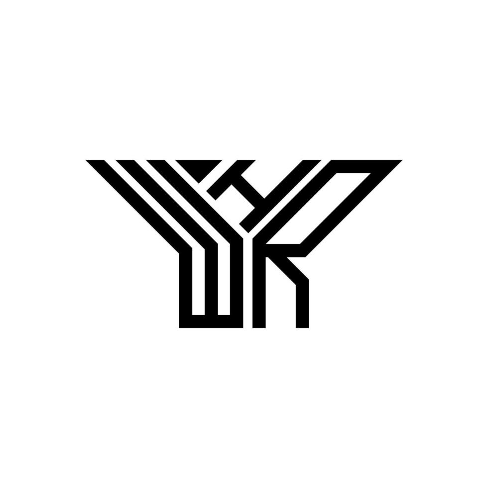 whr brev logotyp kreativ design med vektor grafisk, whr enkel och modern logotyp.
