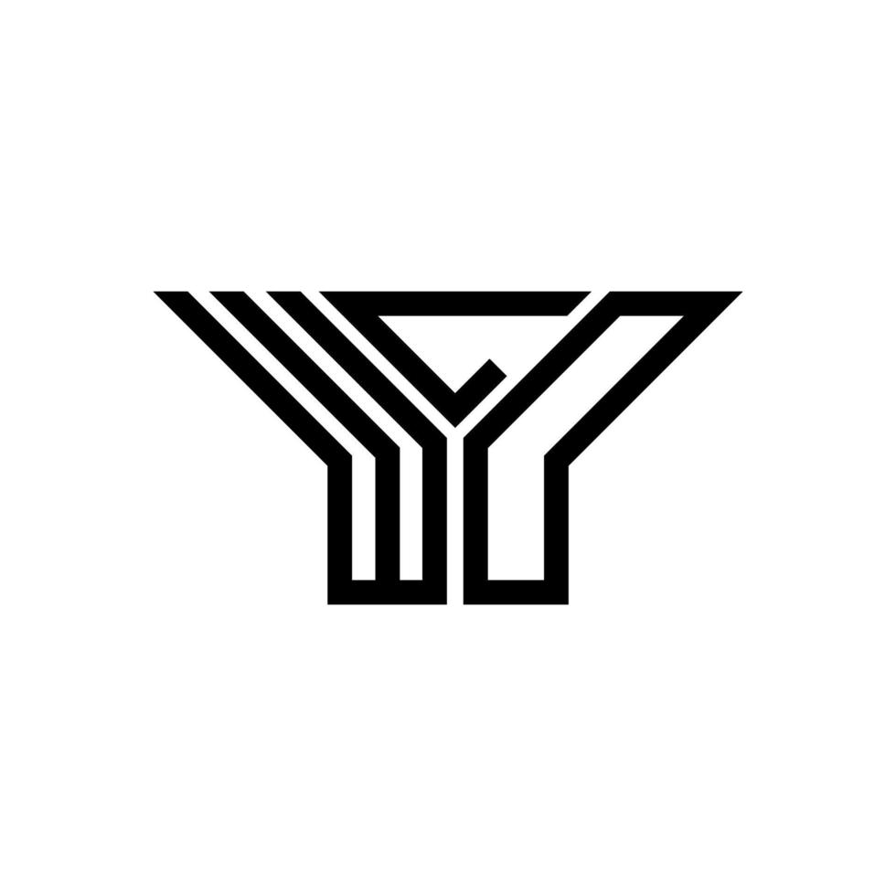 wld brev logotyp kreativ design med vektor grafisk, wld enkel och modern logotyp.