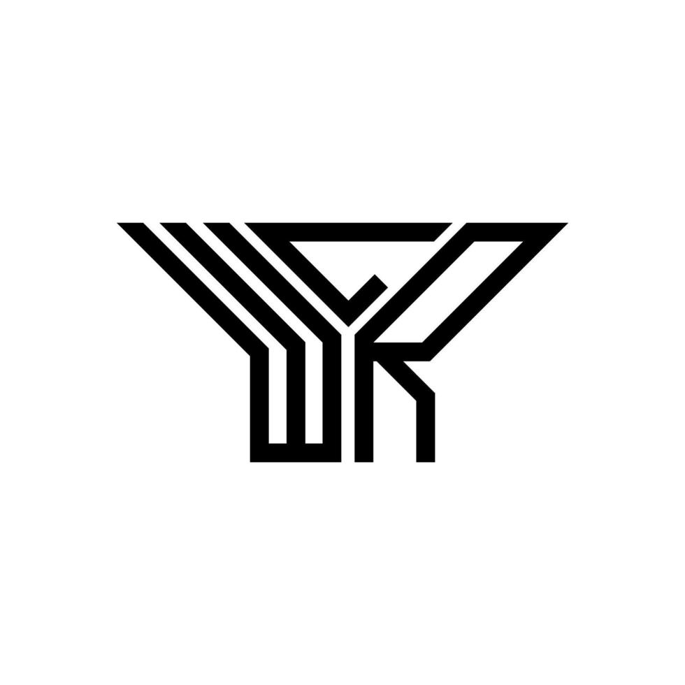 wlr Brief Logo kreativ Design mit Vektor Grafik, wlr einfach und modern Logo.