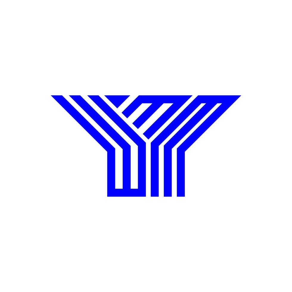 wmm brev logotyp kreativ design med vektor grafisk, wmm enkel och modern logotyp.