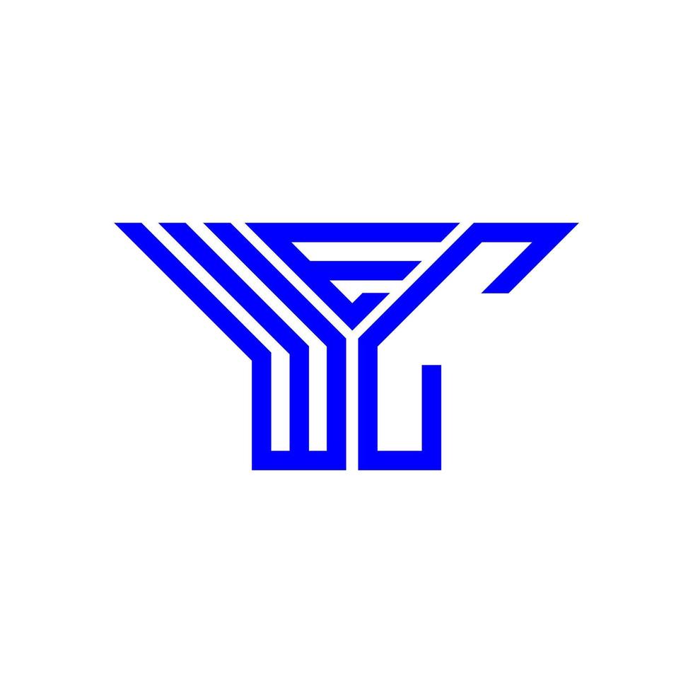 wec letter logo kreatives design mit vektorgrafik, wec einfaches und modernes logo. vektor