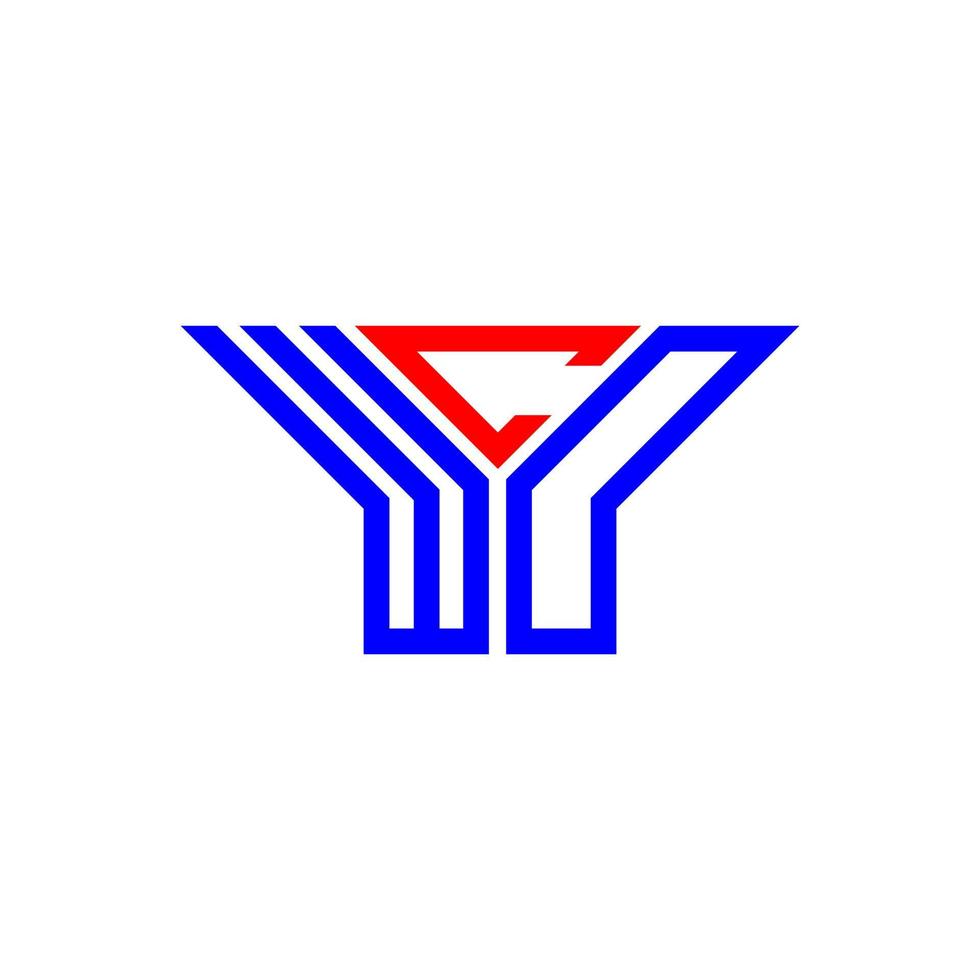 Wcd-Buchstabenlogo kreatives Design mit Vektorgrafik, wcd-einfaches und modernes Logo. vektor