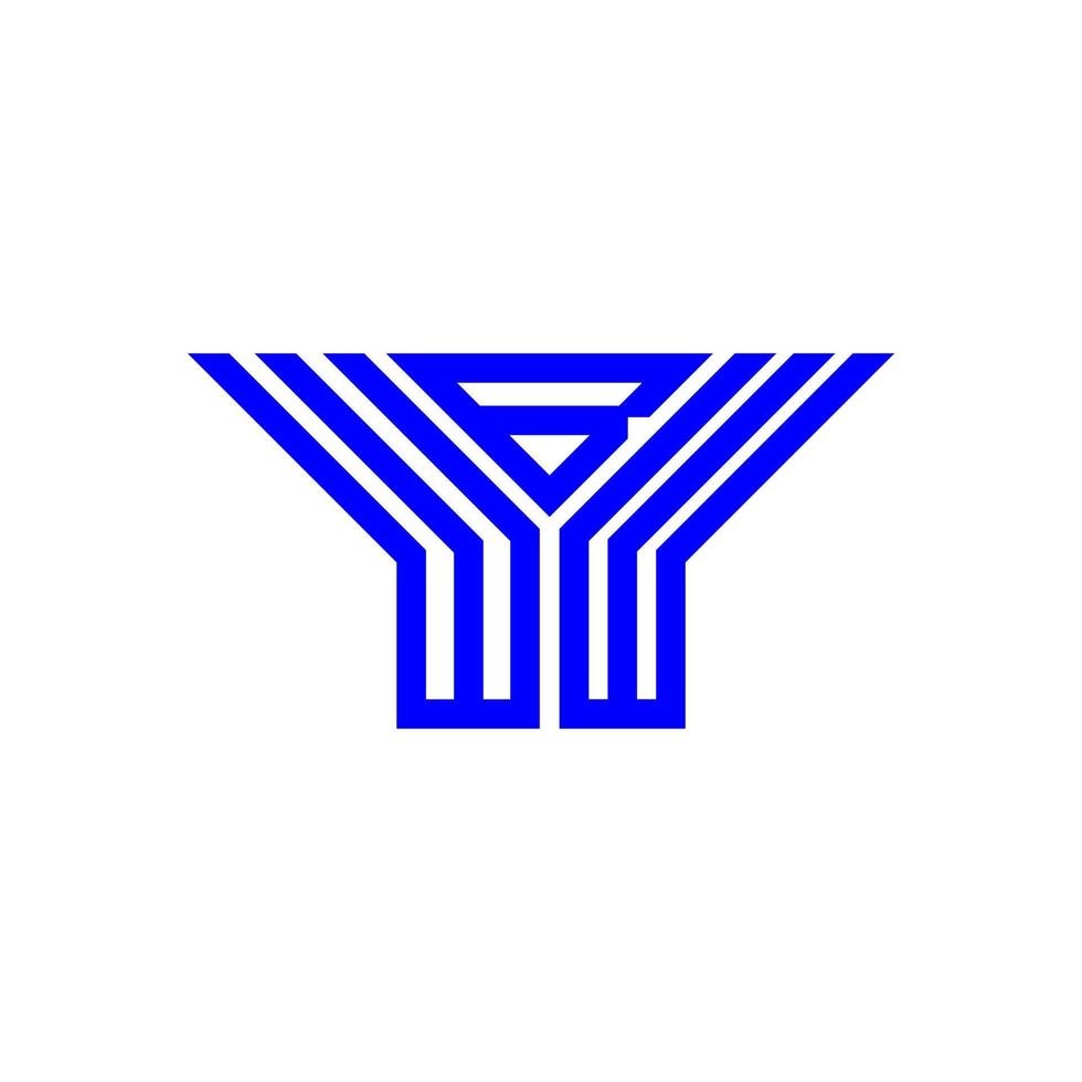 wbw brev logotyp kreativ design med vektor grafisk, wbw enkel och modern logotyp.