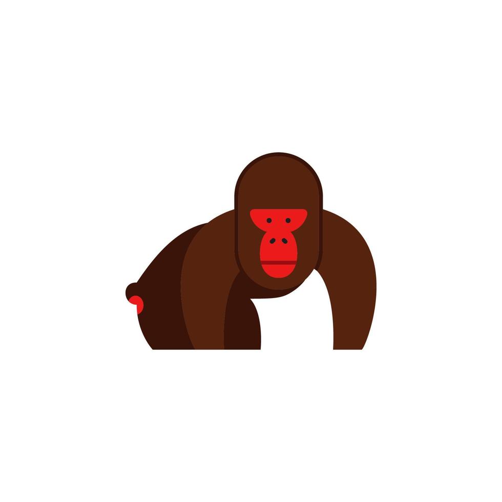 Affe, Affe, Gorilla Vektor Symbol