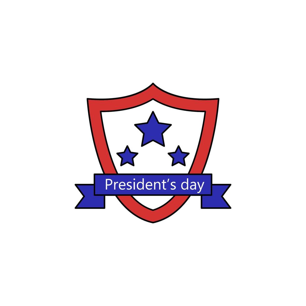 Präsident Tag Schild Star Vektor Symbol