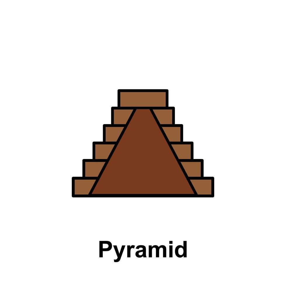 Symbol für Pyramidenvektor vektor