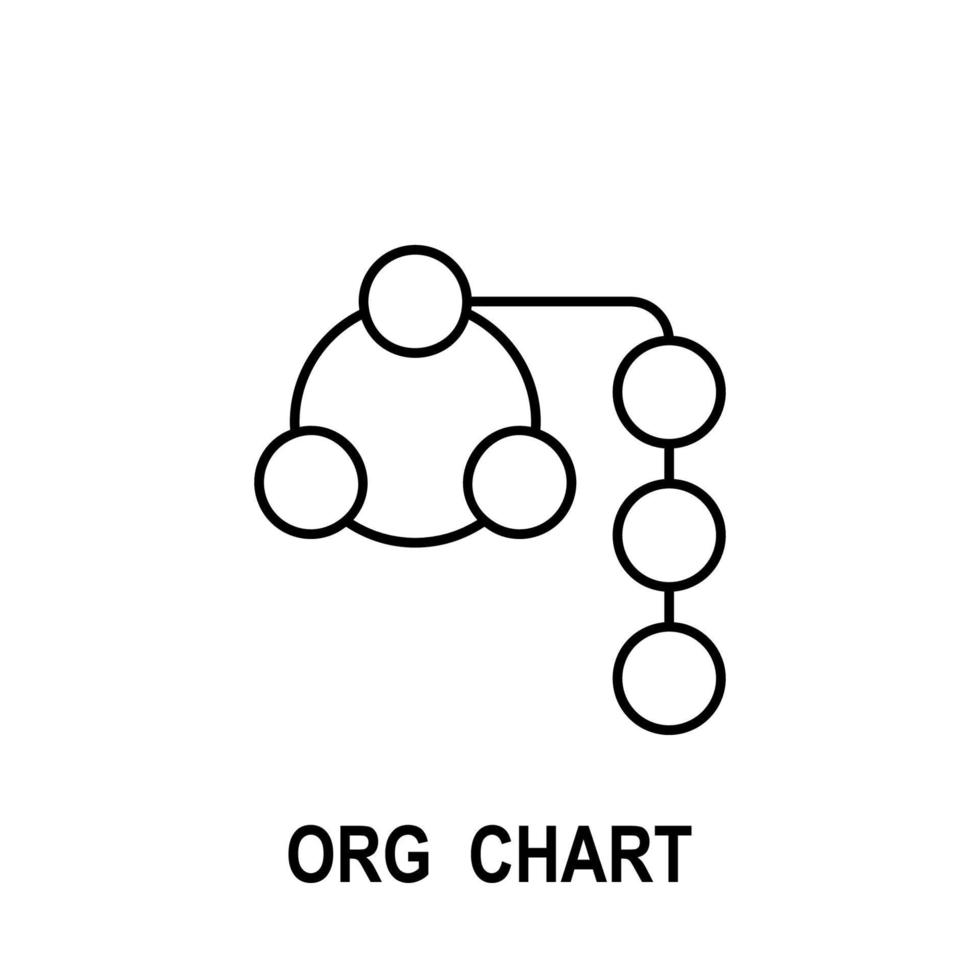 organisatorisch Diagramm Vektor Symbol