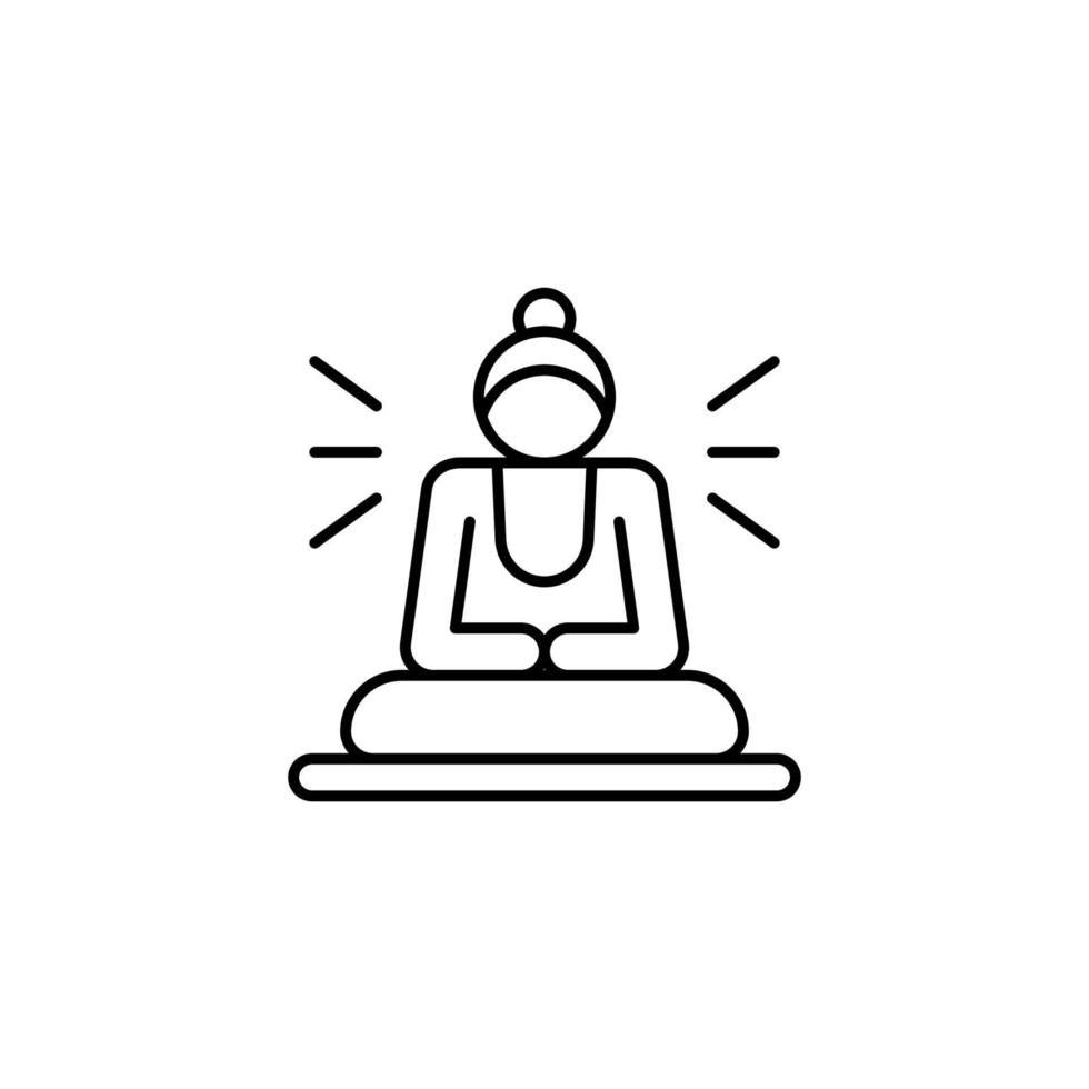 Buddha Sitzung Vektor Symbol