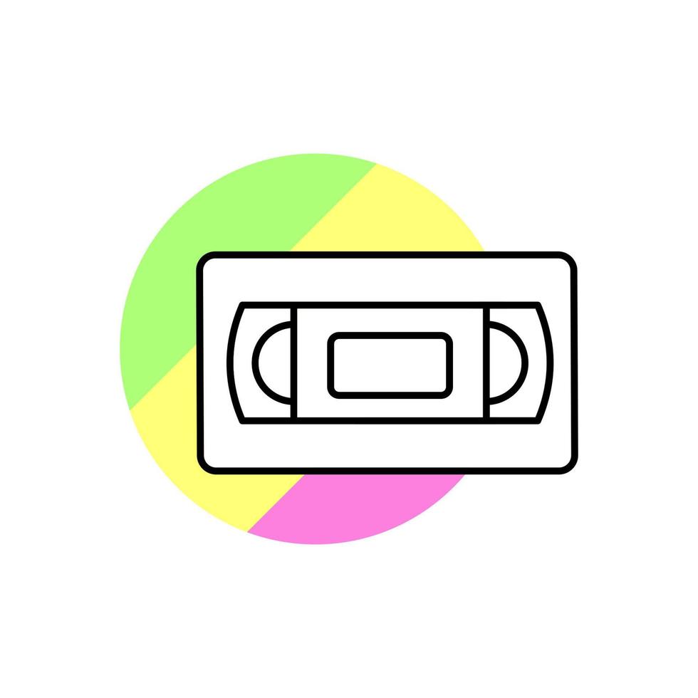 kassett teknologi vektor ikon