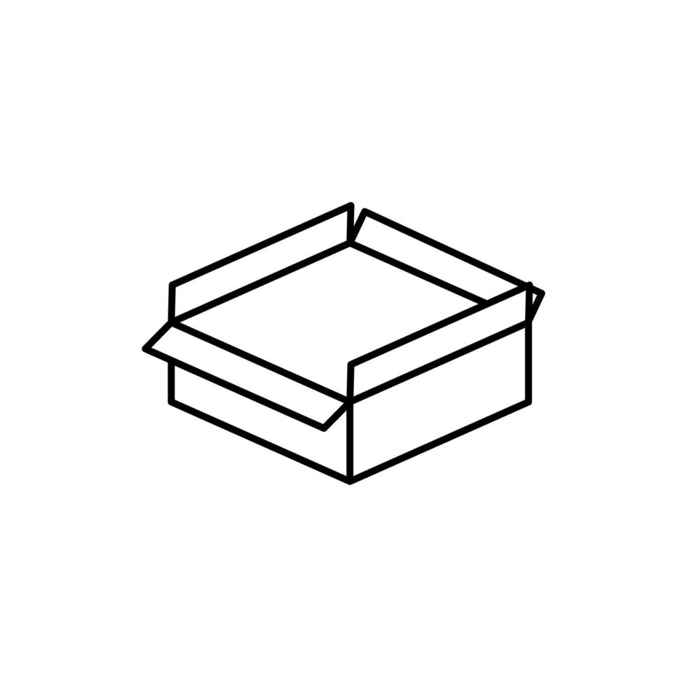 Box geöffnet Vektor Symbol