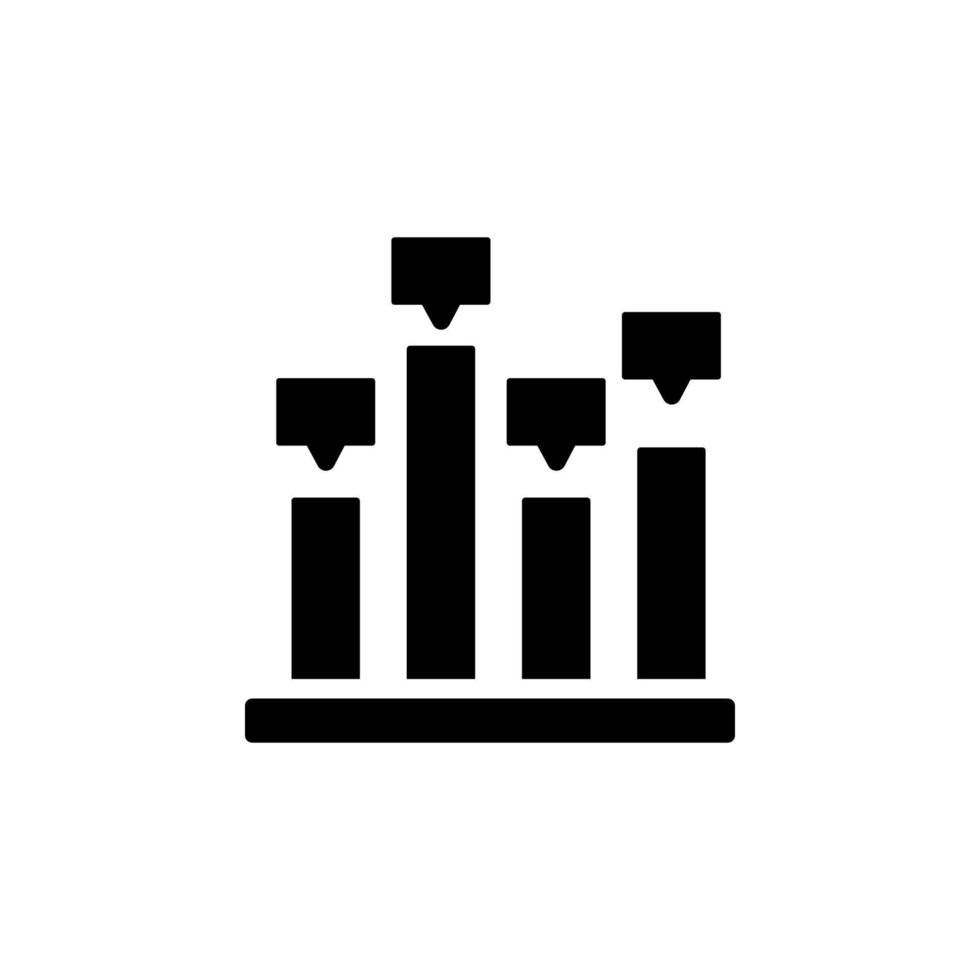 Diagramm Säule Vektor Symbol