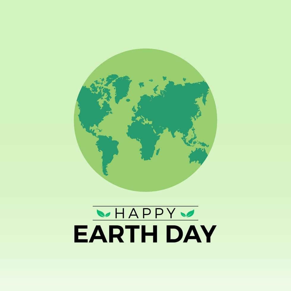 Lycklig jord dag. värld jord dag begrepp. 22 april. vektor mall för baner, hälsning kort, affisch med bakgrund. vektor illustration.