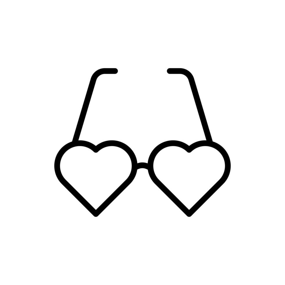 Herz, Brille Vektor Symbol