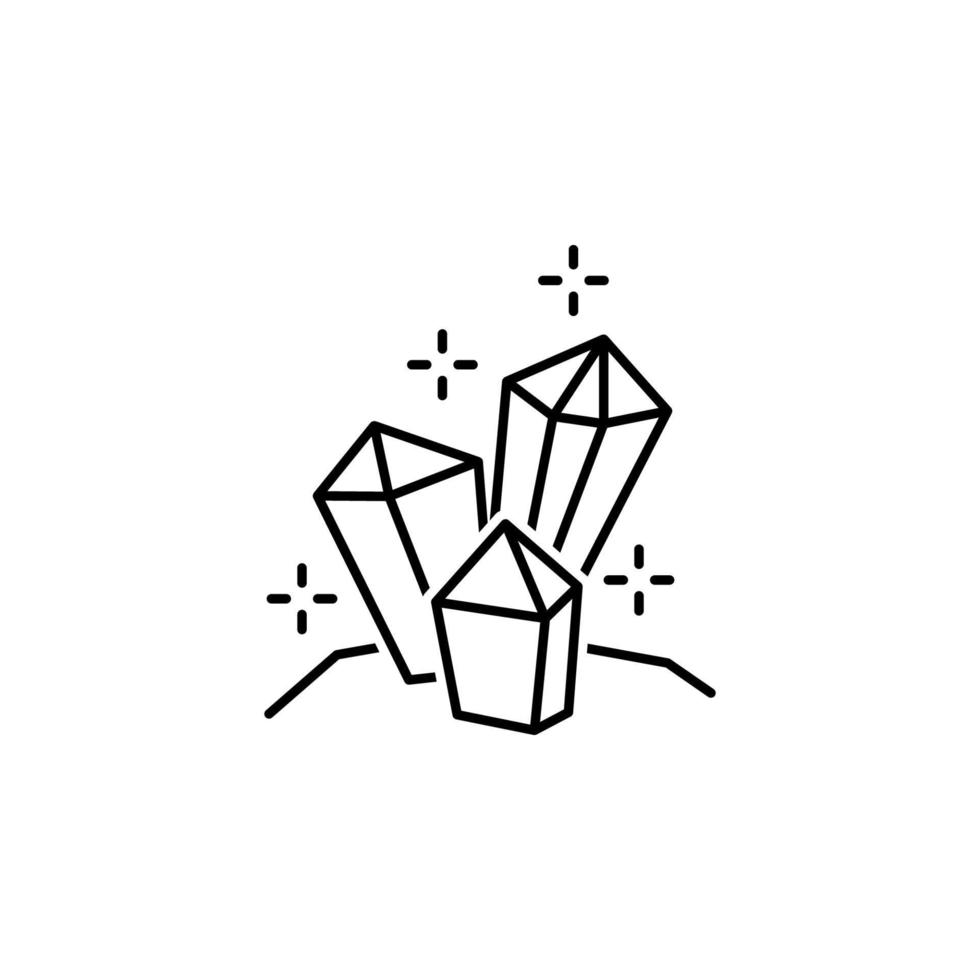 Kristall-Vektor-Symbol vektor