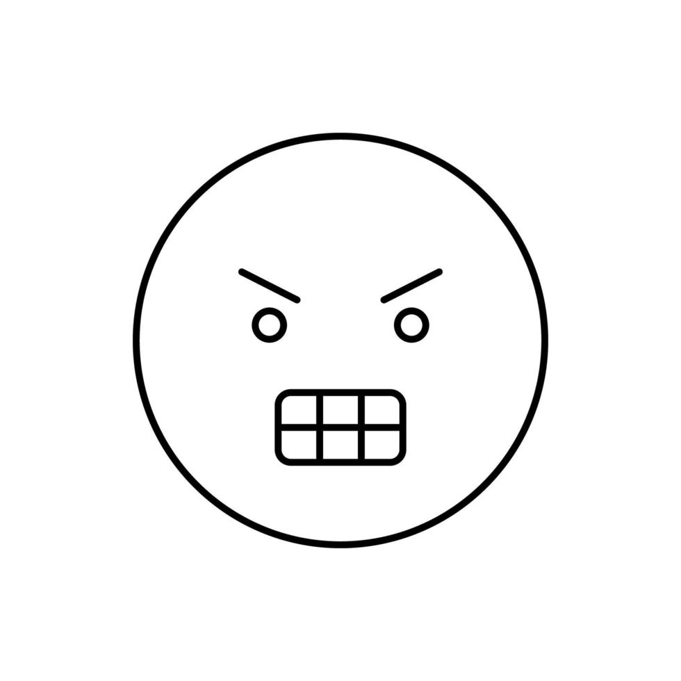 wütend, Emotionen Vektor Symbol
