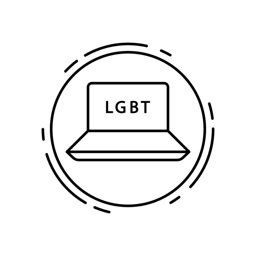 Notizbuch, lgbt Vektor Symbol